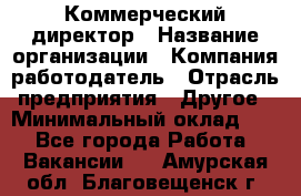 Коммерческий директор › Название организации ­ Компания-работодатель › Отрасль предприятия ­ Другое › Минимальный оклад ­ 1 - Все города Работа » Вакансии   . Амурская обл.,Благовещенск г.